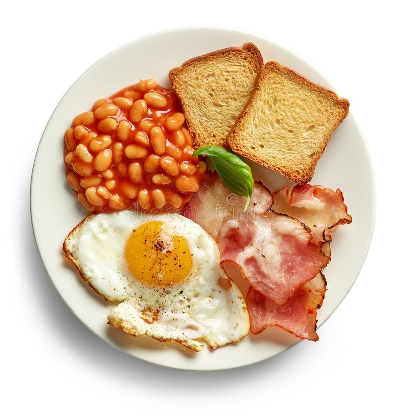 Plate of english breakfast stock photo. Image of meal 186028212