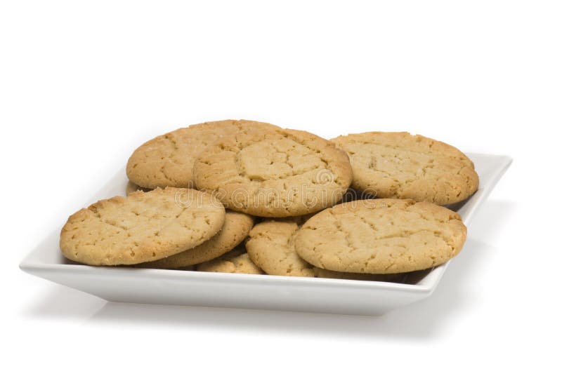 Plate Of Fresh Baked Cookies Stock Photo Image of gourmet, snack 2933612