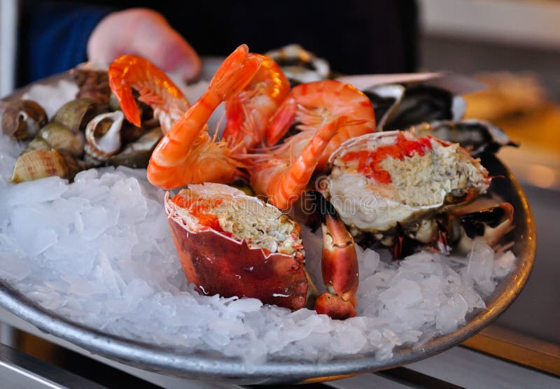 Plate Of Fresh Seafood Royalty Free Stock Image Image 19944146