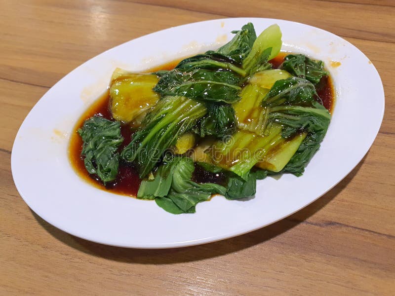 Stir Fried Vegetables Served on a White Plate Stock Image Image of