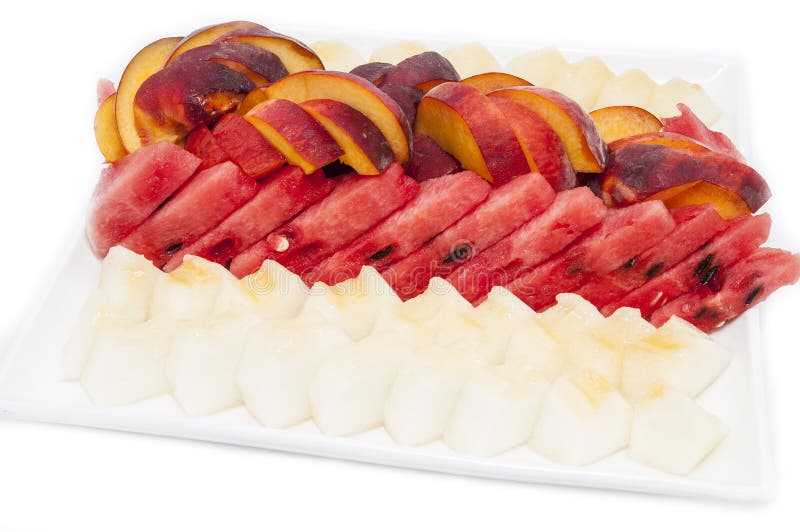 Plate of fruit dessert stock image. Image of dish, breakfast 26526183