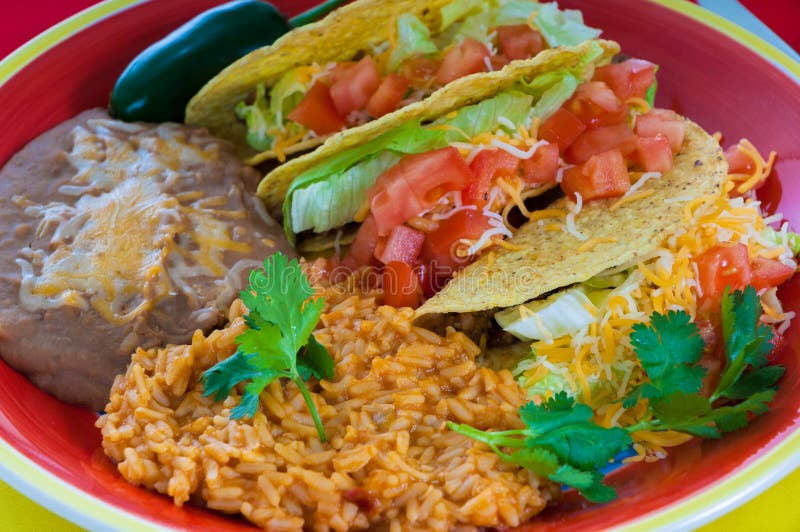 Colorful Mexican Food Plate Stock Image Image of gourmet, cuisine