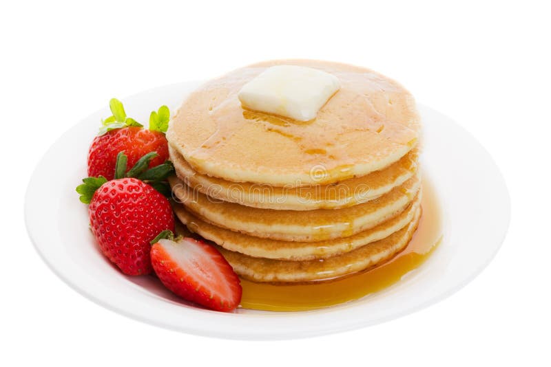 Plate of pancakes stock image. Image of nutrition, snack 12020317