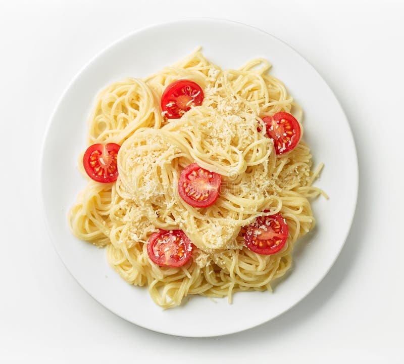 Plate of pasta spaghetti stock photo. Image of italian 127368852