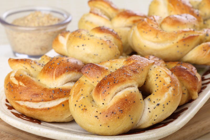 Plate of Soft Pretzels