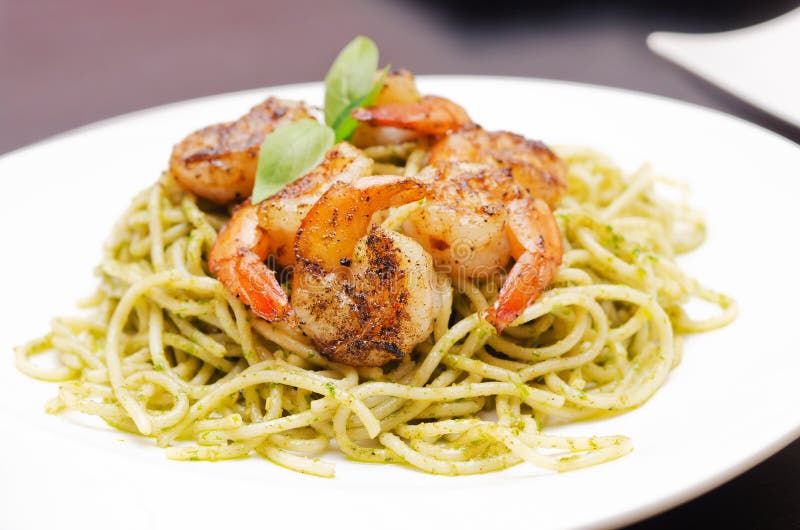 Plate of Spaghetti Broccoli Pesto Stock Image Image of nutritious, culinary 24898499