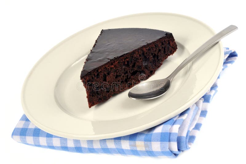 A piece of chocolate cake