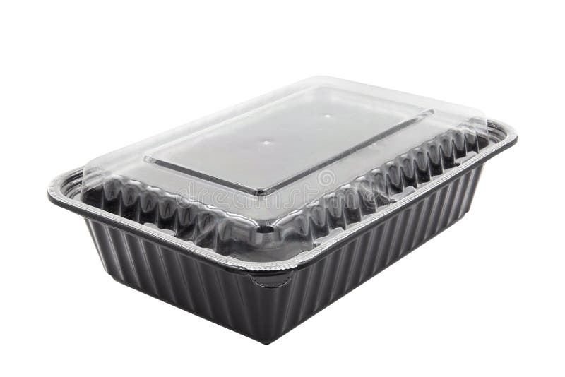 Plateau D'emballage Alimentaire En Plastique Avec Couvercle En Plastique  Transparent Maquette Image stock - Image du module, repas: 250222443