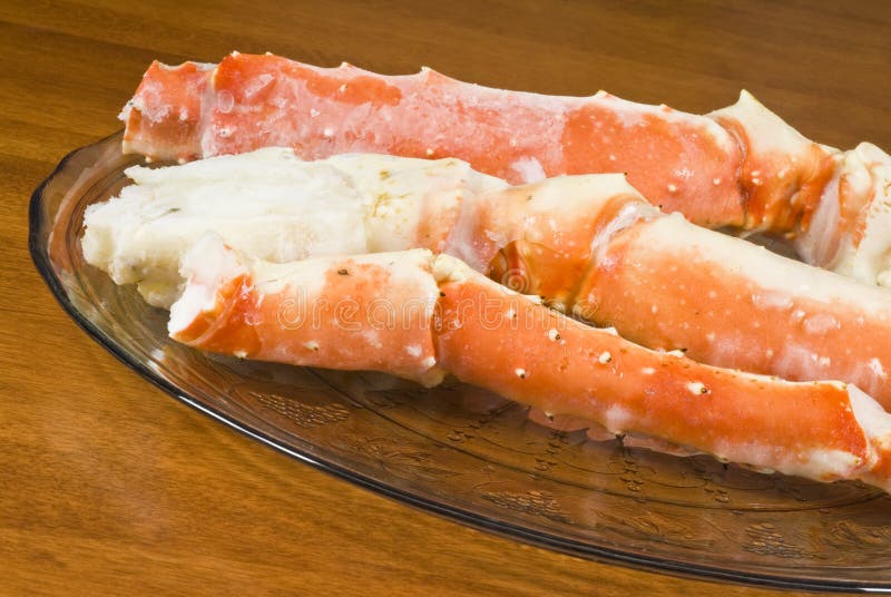 Plateful of Alaskan King Crab Legs