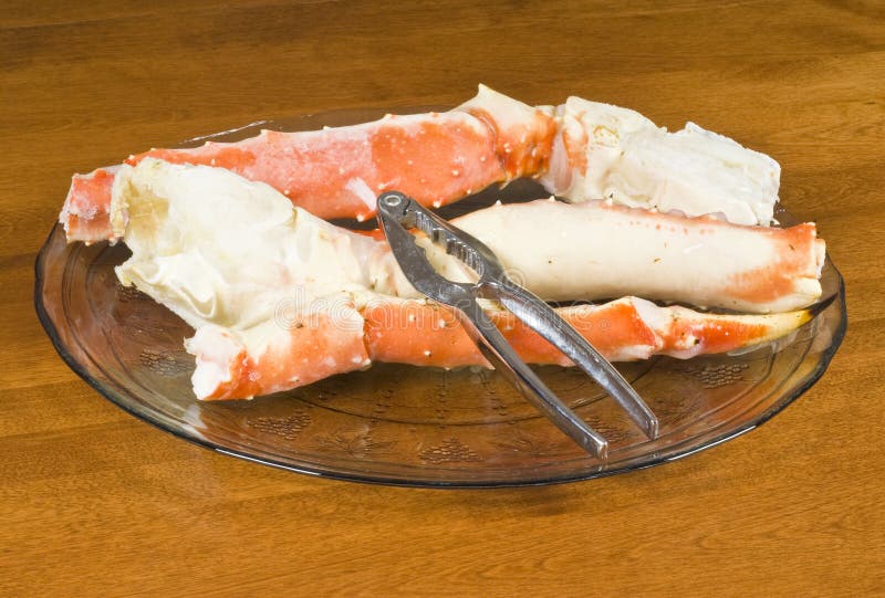 Plateful of Alaskan King Crab Legs