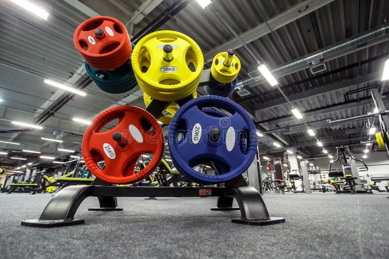 Plates from barbell stock image. Image of barbell, heavy 86672137