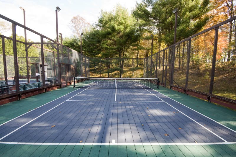 Platform Tennis Paddle Sports Court Stock Image Image of fall, photograph 11471817
