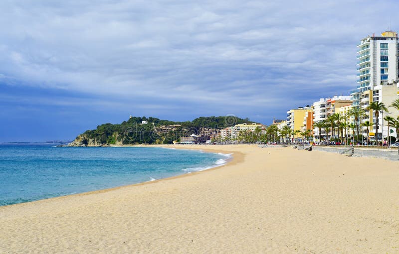 Lloret De Mar Beach Costa Brave Spain Editorial Stock Photo - Image of ...