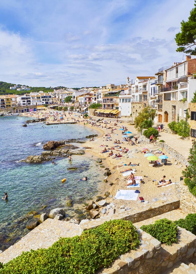 Platja Del Canadell, the Large Beach of Calella De Palafrugell, Costa ...