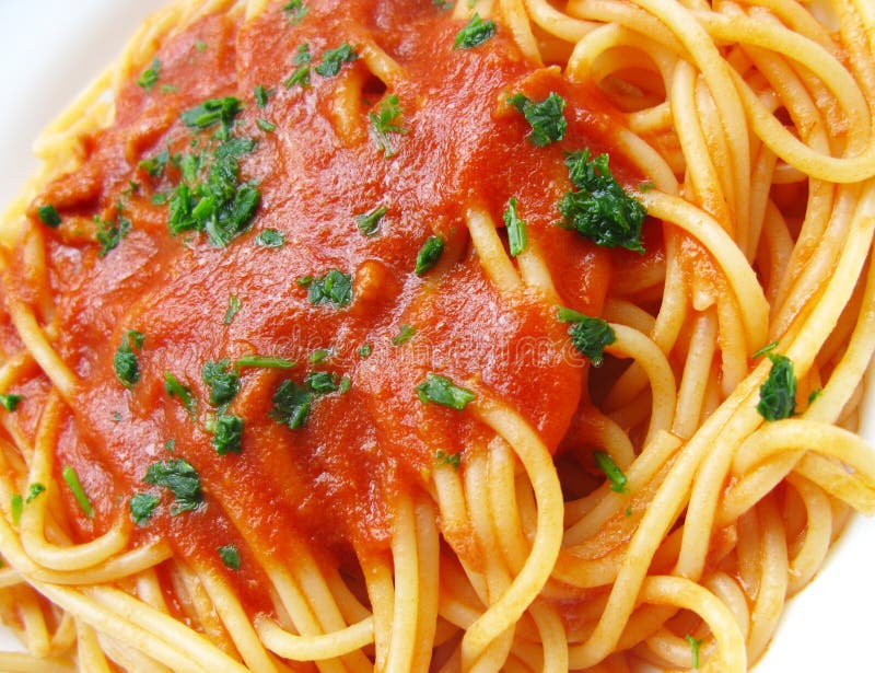 Plato de espaguetis fotografía de archivo libre de regalías