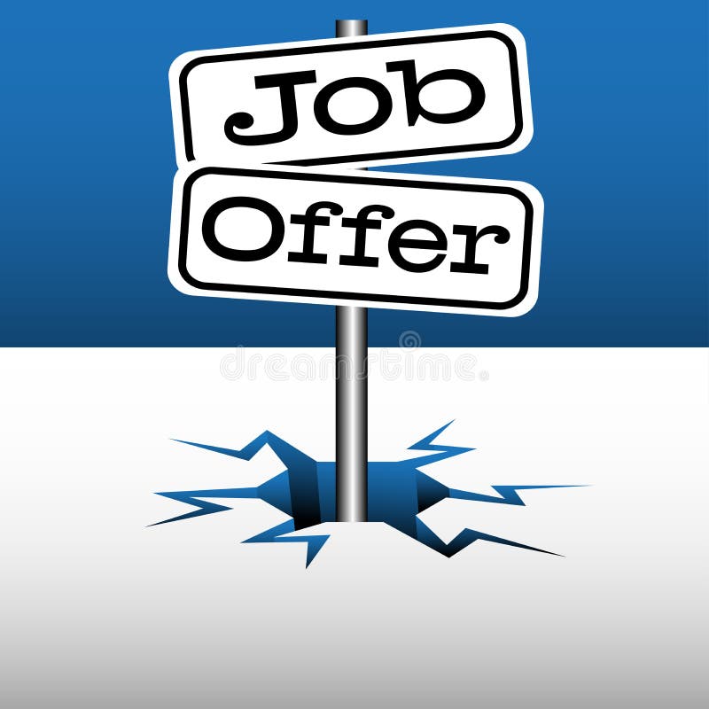 Plats d'offre d'emploi illustration stock Plats d'offre d'emploi illustration stock
