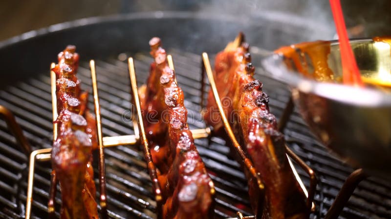 Platten der BBQ-Ersatzrippen stockbilder Platten der BBQ-Ersatzrippen stockbilder