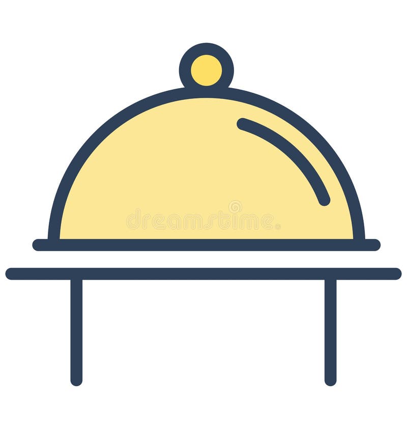 Platter Isolated Vector icon which can be easily modified or edit royalty free illustration