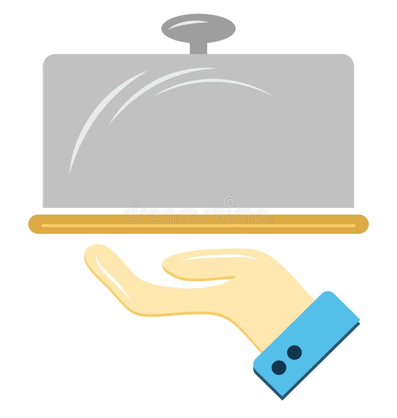 Platter Line Vector Isolated Icon customized and editable stock illustration