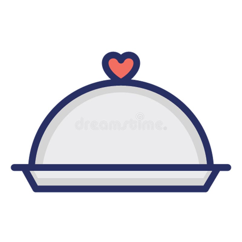 Platter, serving platter Isolated Vector Icon which can be easily modified or edited stock illustration