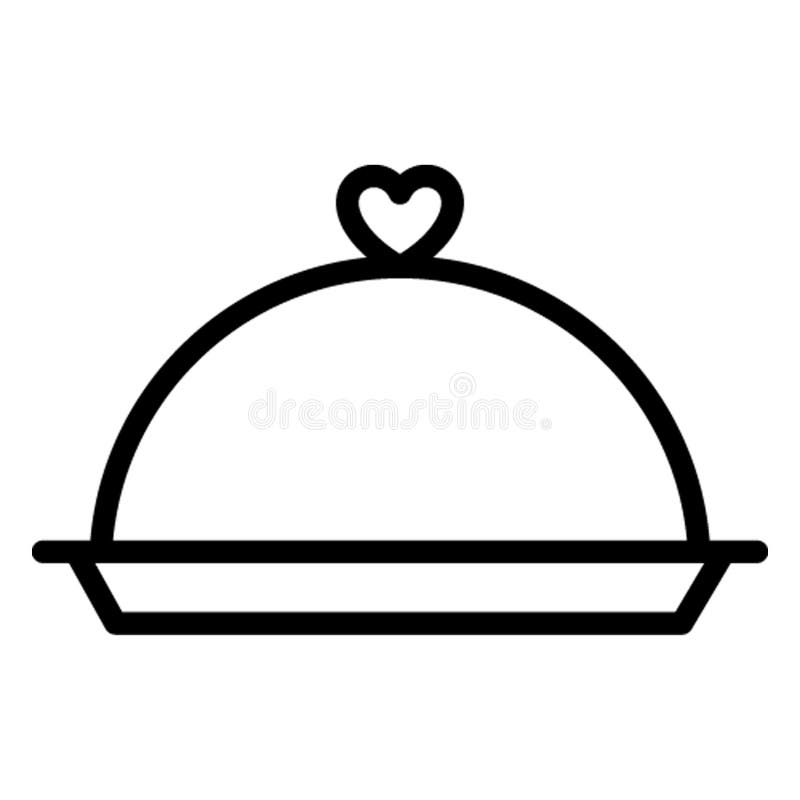 Platter, serving platter Isolated Vector Icon which can be easily modified or edited stock illustration