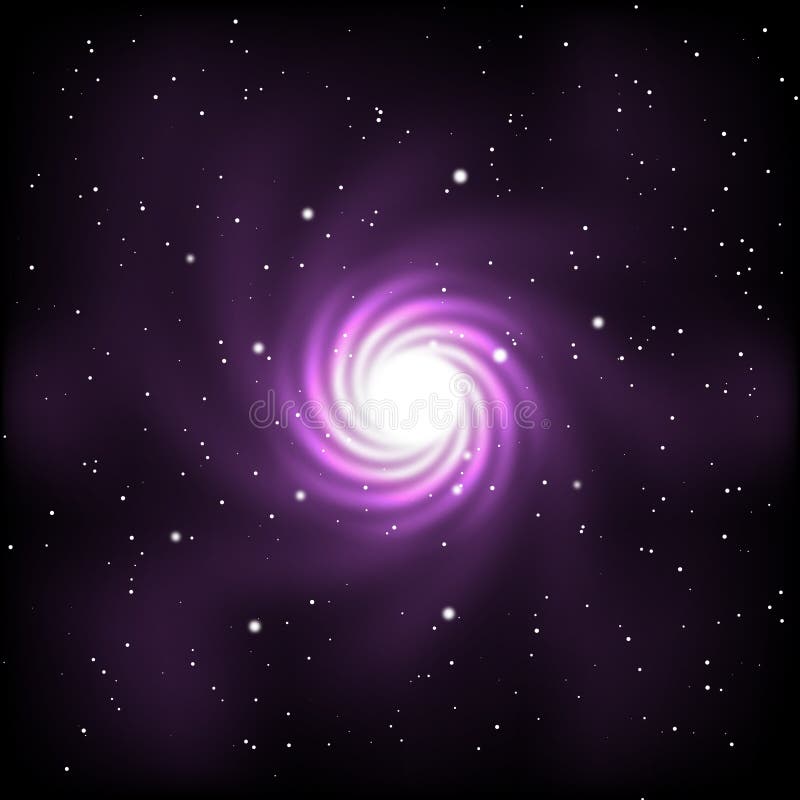 Platz mit Sternen und Galaxie stock abbildung Platz mit Sternen und Galaxie stock abbildung