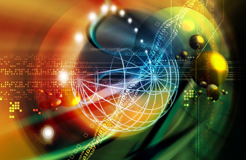 Platz und Technologie lizenzfreie abbildung Platz und Technologie lizenzfreie abbildung
