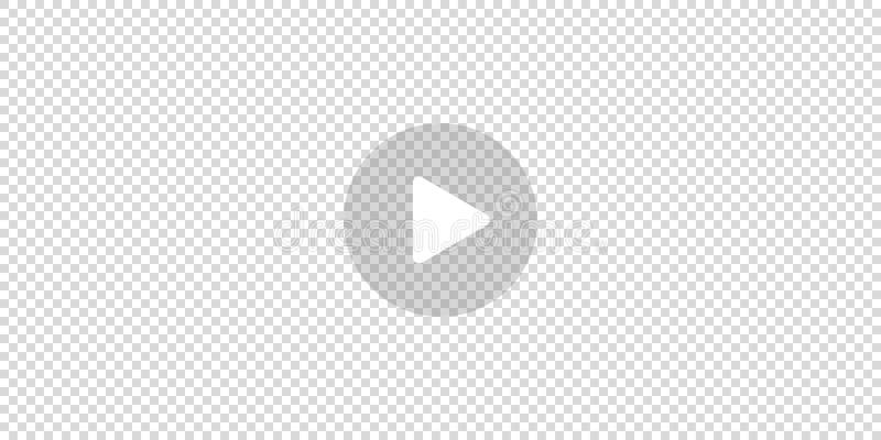 Play button vector icon. white start video buttons on transparent background. music sign ui screen. watch online video symbol