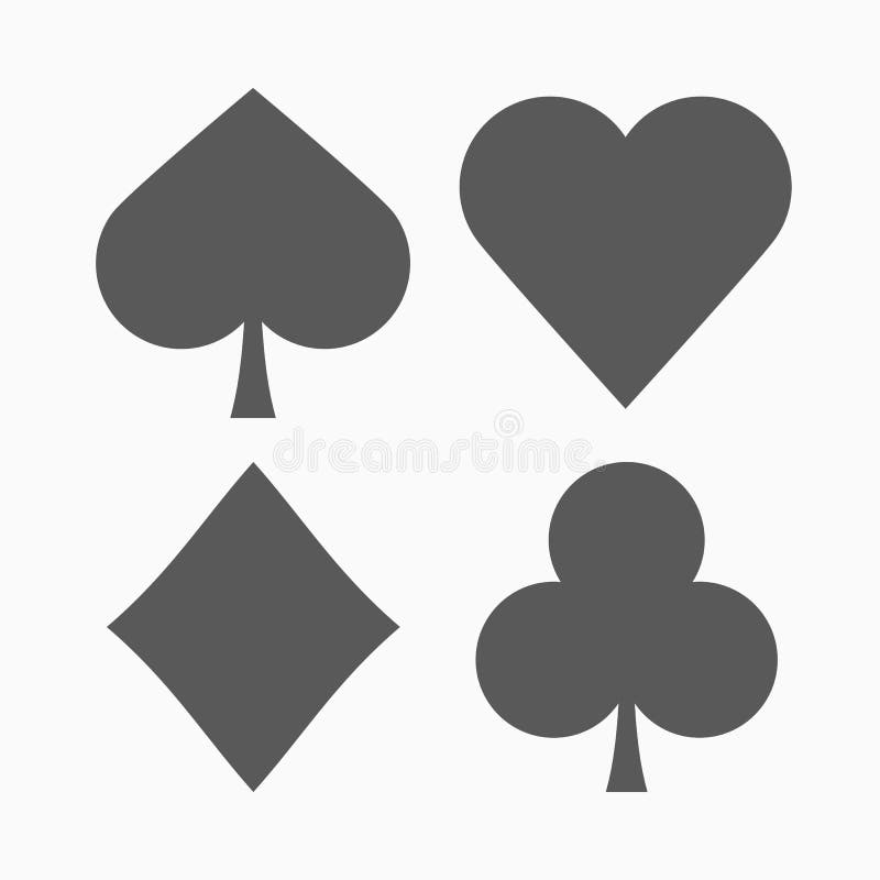 Play card icon, gambling, casino, poker stock illustration Play card icon, gambling, casino, poker stock illustration