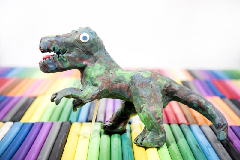 Clay Model Dinosaur Art Education Stock Photo - Download Image Now -  Child's Play Clay, Artist's Model, Clay - iStock