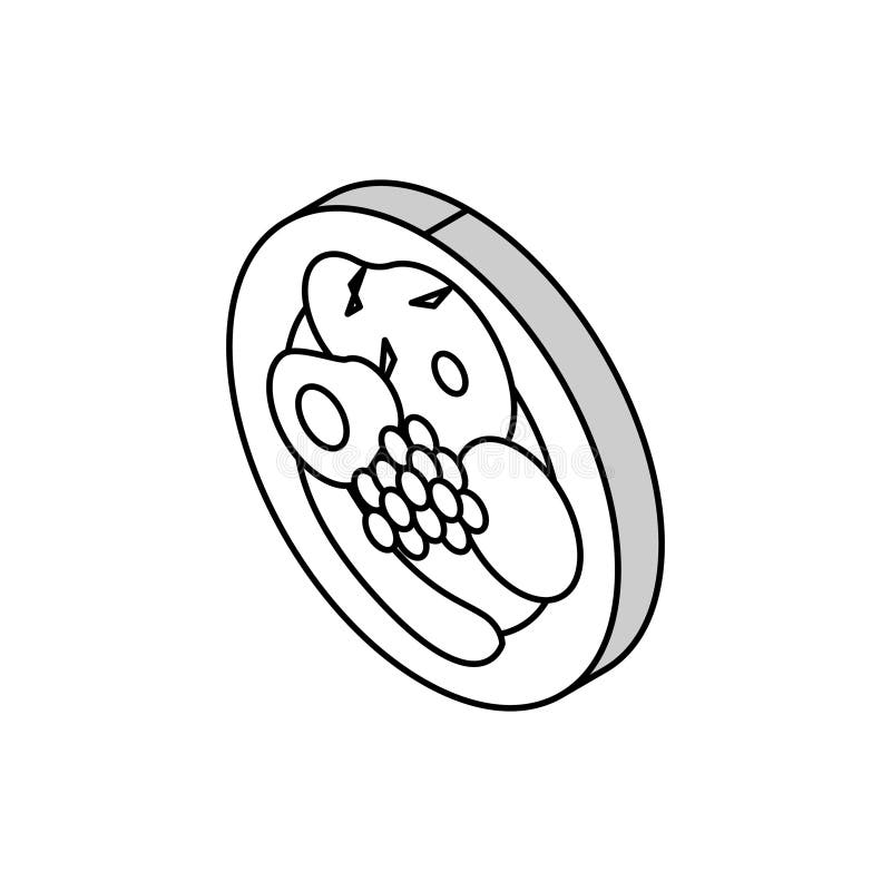 Redare set de alimente jucărie model de imagine izometric royalty free illustration