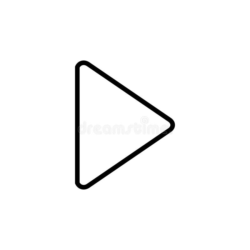 Play Icon. Play button vector icon royalty free illustration