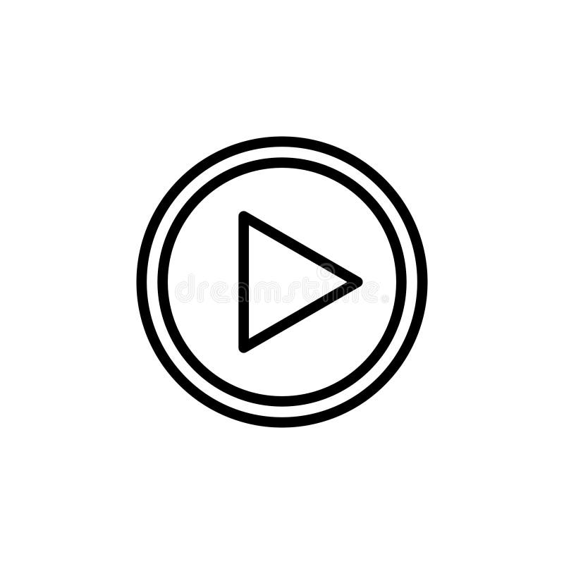 Play Icon. Play button vector icon vector illustration
