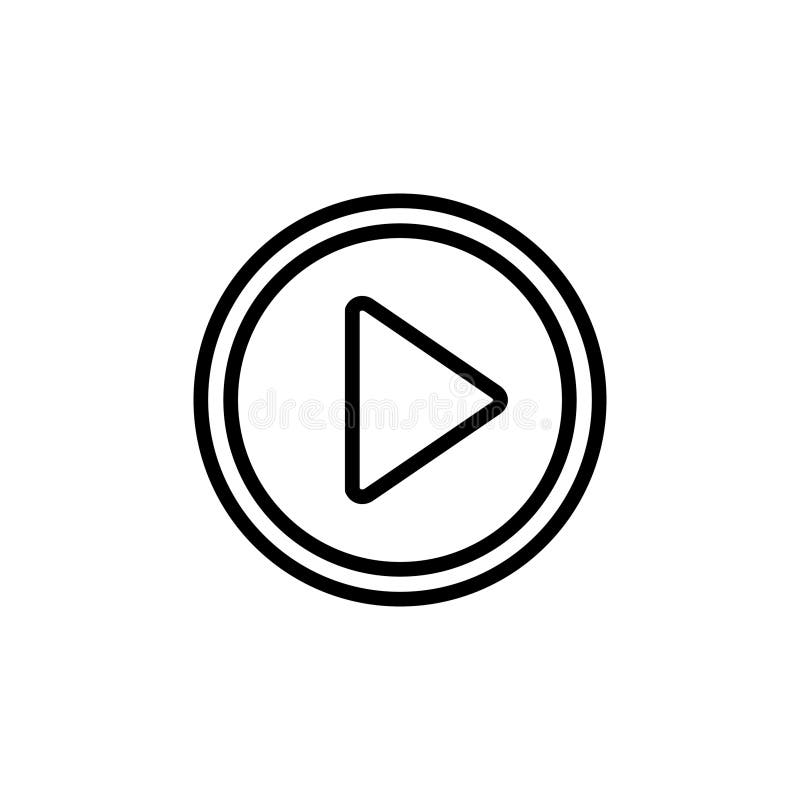 Play Icon vector. Play button vector icon