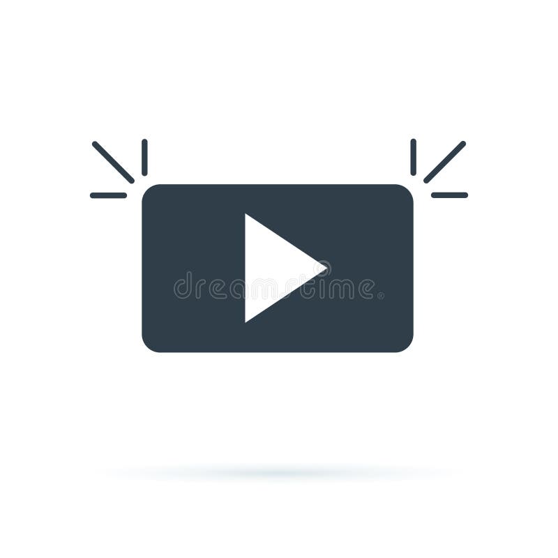 Play Media Button Symbol Logo Icon Vector. Play button icon in flat style. Streaming tv vector illustration stock illustration Play Media Button Symbol Logo Icon Vector. Play button icon in flat style. Streaming tv vector illustration stock illustration
