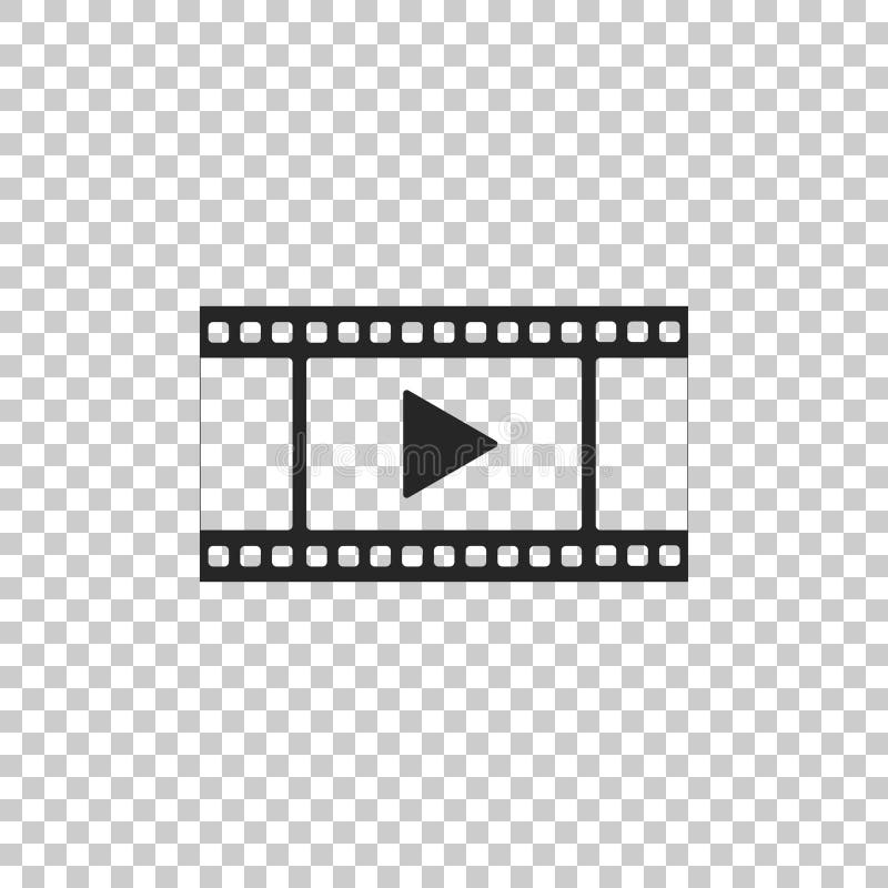 Play Video icon isolated on transparent background vector illustration
