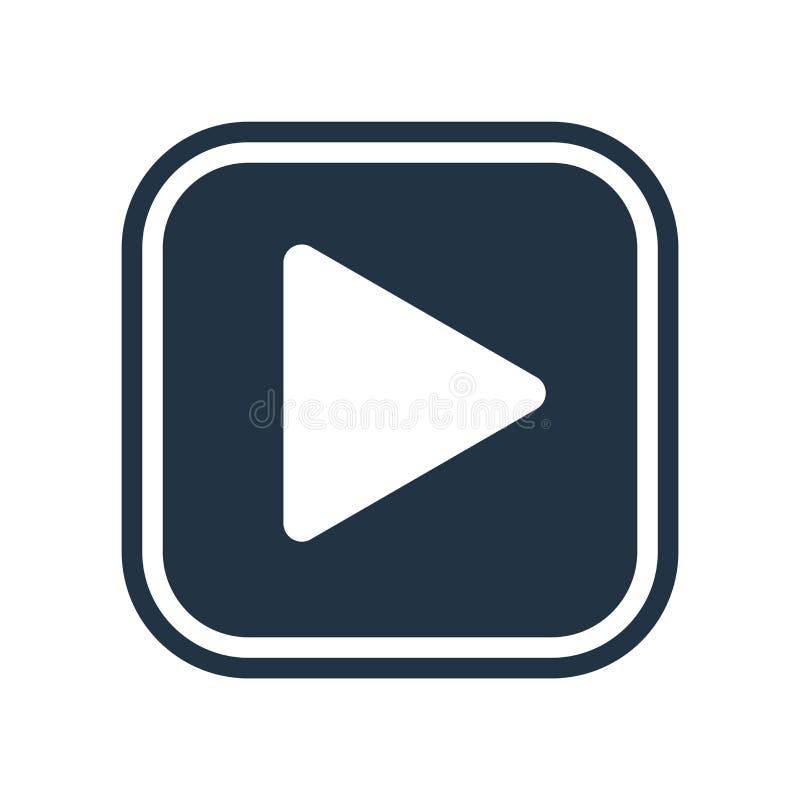 Play Video White Png Stock Illustrations 1 135 Play Video White