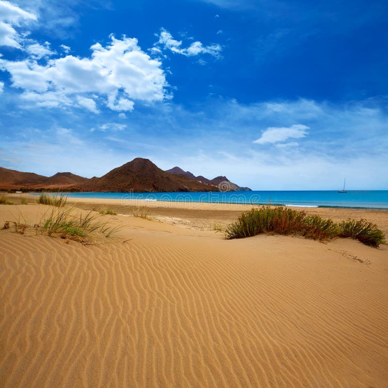 Playa Cabo De Gata De Almeria Playa Genoveses Foto De Archivo Imagen De Vacaciones Agua