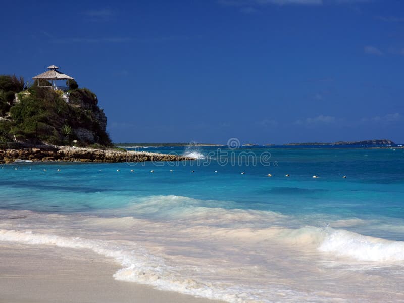 Playa de Antigua imagen de archivo Playa de Antigua imagen de archivo