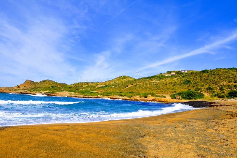 Playa de Binimela en Menorca Balearic Island, España