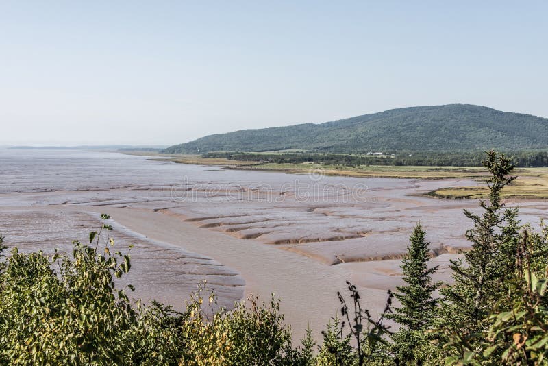 Playa De La Marea Baja En La Bahía De Fundy Nuevo Brunswick - El