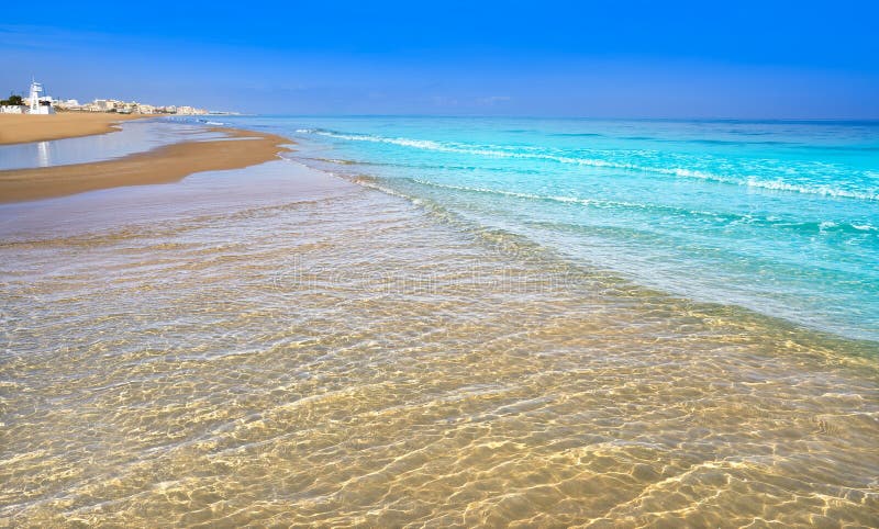 pantoffel Stun Bloody Playa De La Mata Beach in Torrevieja Spain Stock Image - Image of  community, alicante: 137049219