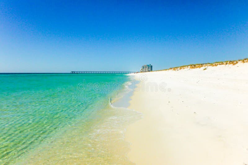 Playa De Pensacola, La Florida Foto de archivo - Imagen de encanto, blanco:  94146420