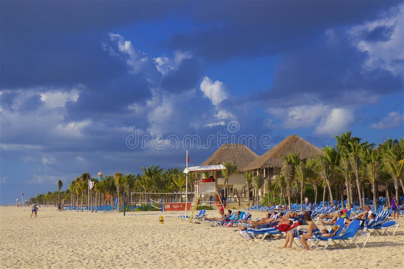 Playa del Playa del Carmen, México fotos de archivo libres de regalías Playa del Playa del Carmen, México fotos de archivo libres de regalías