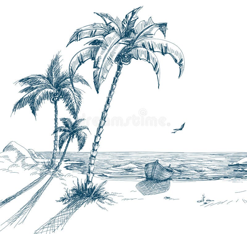 Playa del verano libre illustration Playa del verano libre illustration