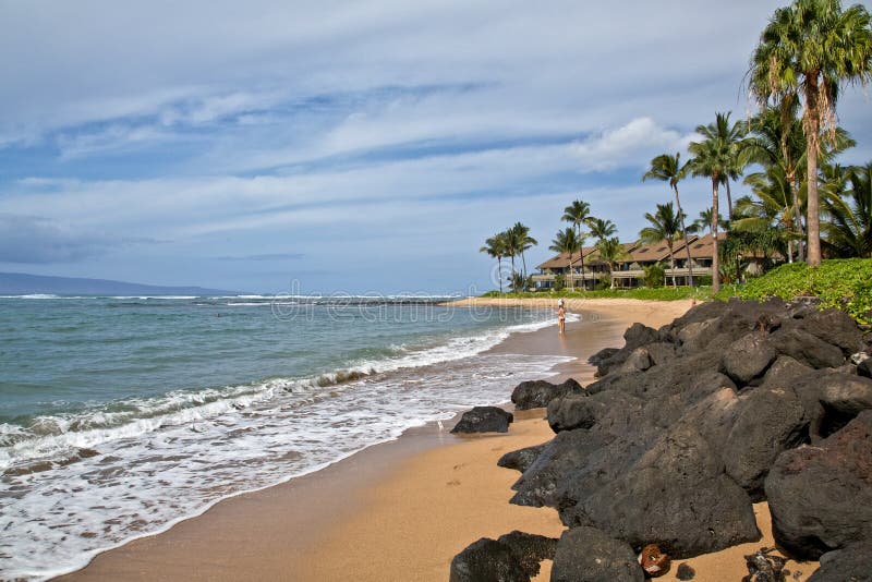 Playa en Maui imagen de archivo Playa en Maui imagen de archivo