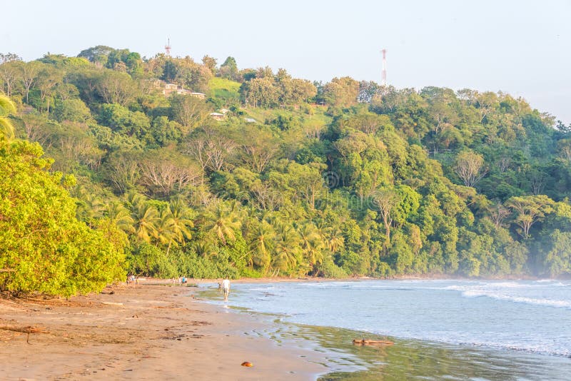 Playa Hermosa En Costa Rica Pacific Coast Stock Photo Image of