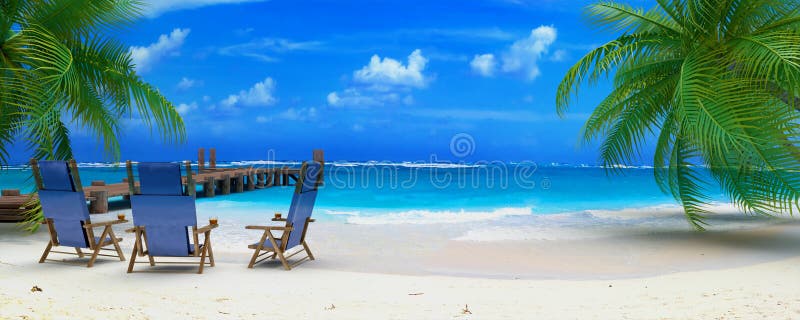Playa perfecta libre illustration