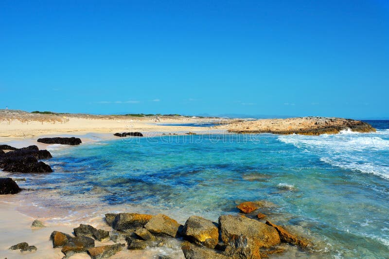 Playas de Llevant en Formentera, Balearic Island, España