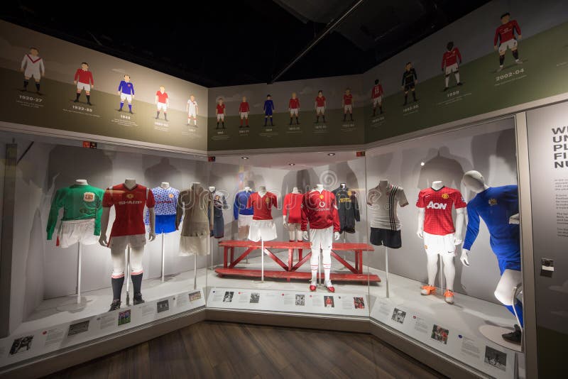 Player Changing Room in the Old Trafford Stadium in Manchester, England ...